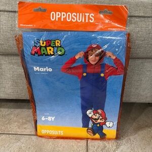 Super Mario Costume Onesie Youth Size 6-8Y NEW